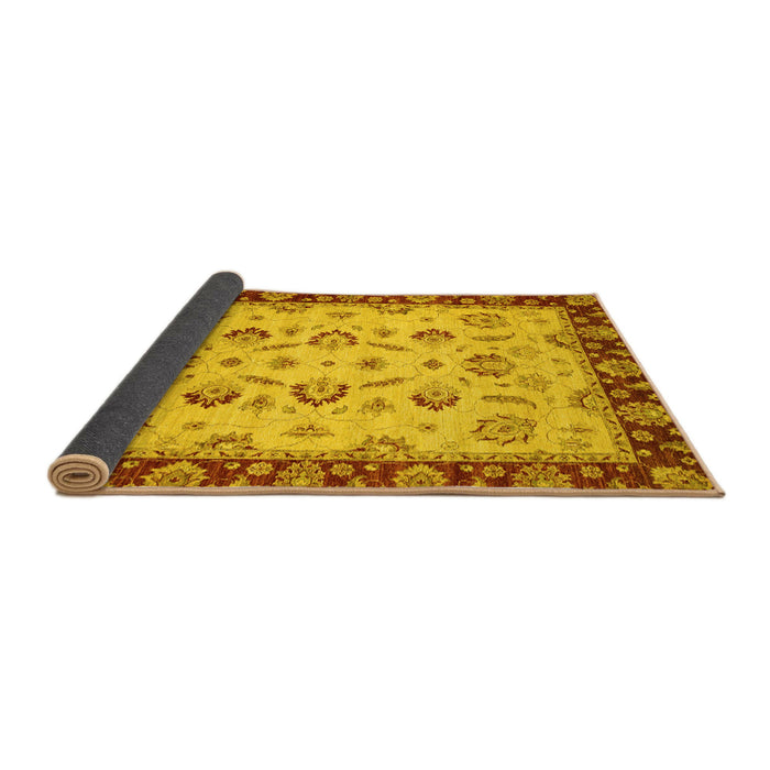 Sideview of Oriental Yellow Traditional Rug, abs3032yw