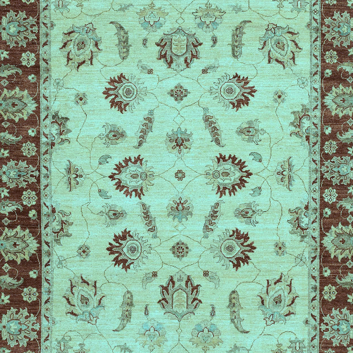 Oriental Light Blue Traditional Rug, abs3032lblu