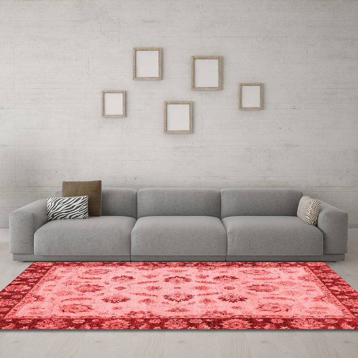 Traditional Red Washable Rugs