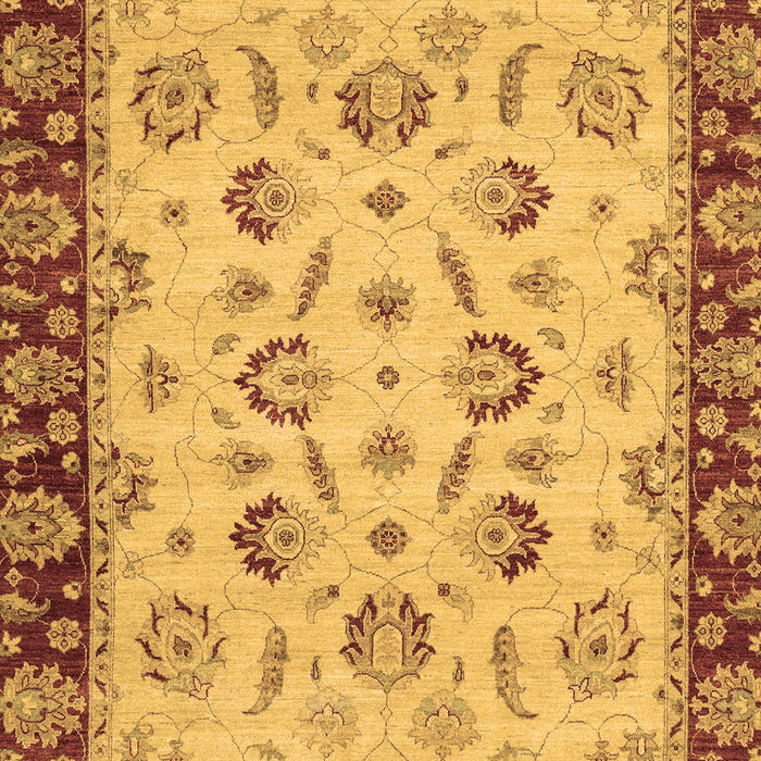 Machine Washable Oriental Brown Traditional Rug, wshabs3032brn