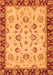 Machine Washable Oriental Orange Traditional Area Rugs, wshabs3032org