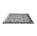 Sideview of Machine Washable Oriental Gray Traditional Rug, wshabs3032gry