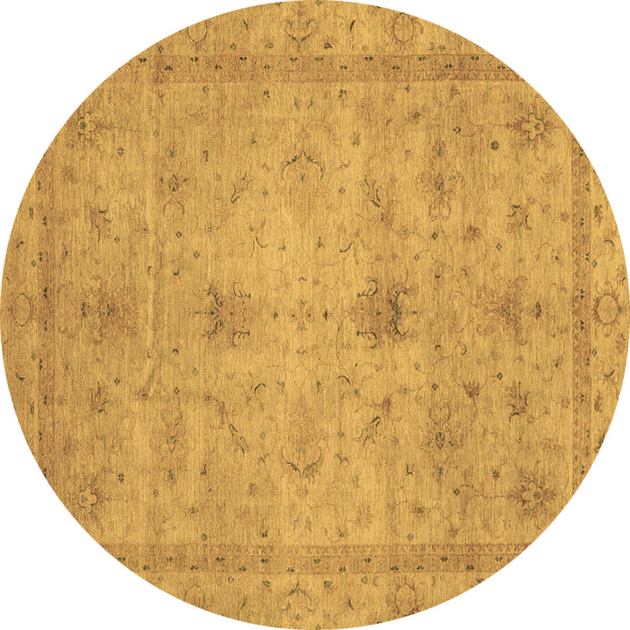 Round Machine Washable Abstract Brown Modern Rug, wshabs3033brn