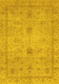 Abstract Yellow Modern Rug, abs3033yw