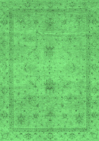 Abstract Emerald Green Modern Rug, abs3033emgrn