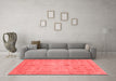 Modern Red Washable Rugs