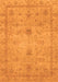 Abstract Orange Modern Rug, abs3033org