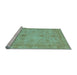 Sideview of Machine Washable Abstract Light Blue Modern Rug, wshabs3033lblu