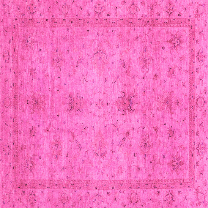 Square Machine Washable Abstract Pink Modern Rug, wshabs3033pnk