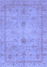 Abstract Blue Modern Rug, abs3033blu