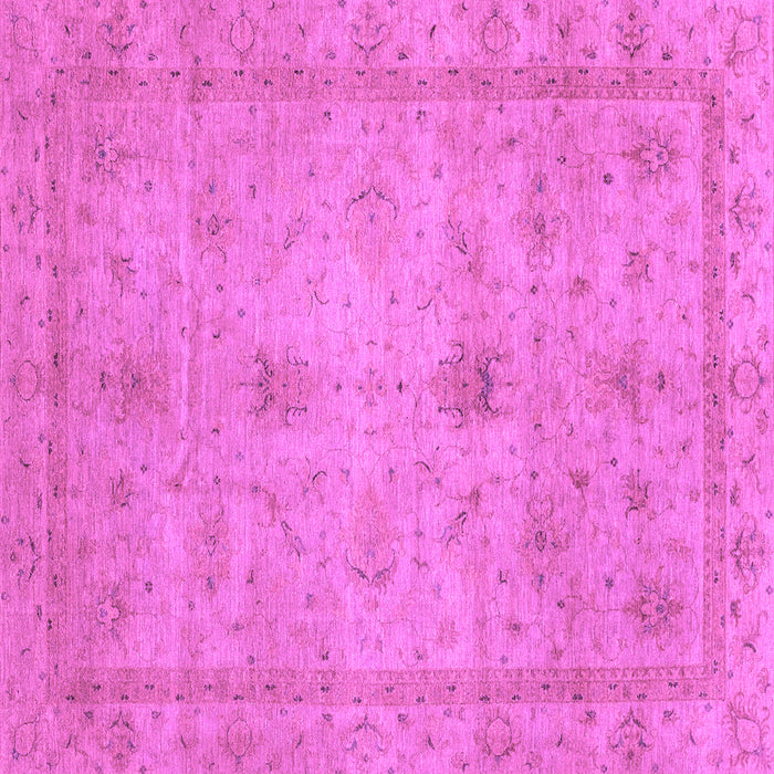 Square Machine Washable Abstract Purple Modern Area Rugs, wshabs3033pur
