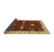 Sideview of Abstract Orange Oriental Rug, abs3034