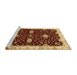 Sideview of Machine Washable Abstract Orange Rug, wshabs3034