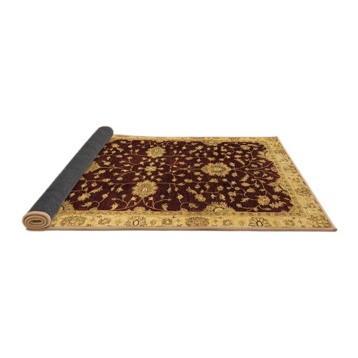 Sideview of Oriental Brown Traditional Rug, abs3034brn