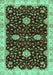 Machine Washable Oriental Turquoise Traditional Area Rugs, wshabs3034turq