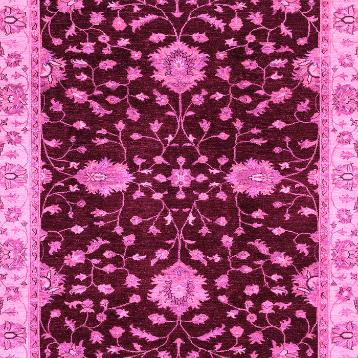 Machine Washable Oriental Pink Traditional Rug, wshabs3034pnk