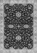 Machine Washable Oriental Gray Traditional Rug, wshabs3034gry