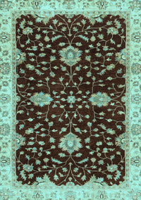 Oriental Light Blue Traditional Rug, abs3034lblu