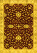 Machine Washable Oriental Yellow Traditional Rug, wshabs3034yw