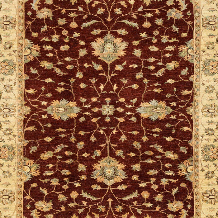 Machine Washable Abstract Orange Rug, wshabs3034