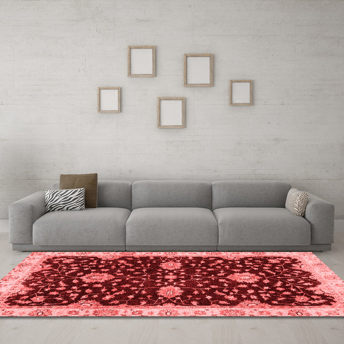 Traditional Red Washable Rugs