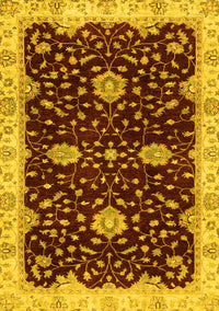 Oriental Yellow Traditional Rug, abs3034yw