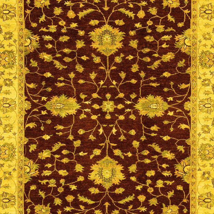 Oriental Yellow Traditional Rug, abs3034yw