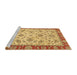 Sideview of Machine Washable Abstract Sedona Brown Rug, wshabs3035