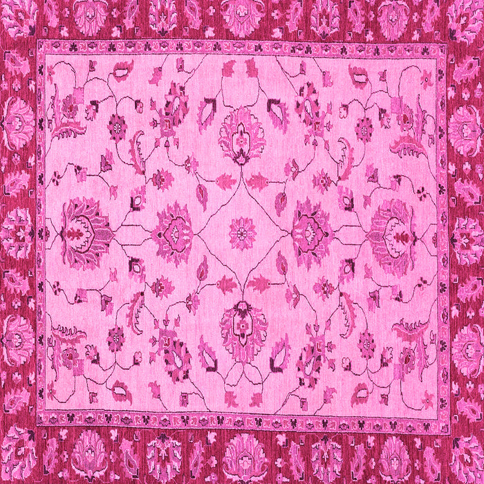 Square Abstract Pink Modern Rug, abs3035pnk