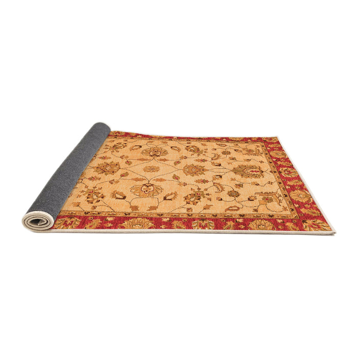 Sideview of Abstract Orange Modern Rug, abs3035org