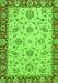 Machine Washable Abstract Green Modern Area Rugs, wshabs3035grn