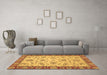 Machine Washable Abstract Brown Modern Rug in a Living Room,, wshabs3035brn