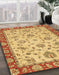 Machine Washable Abstract Sedona Brown Rug in a Family Room, wshabs3035