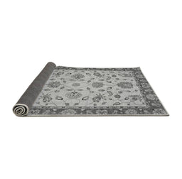 Sideview of Abstract Gray Modern Rug, abs3035gry
