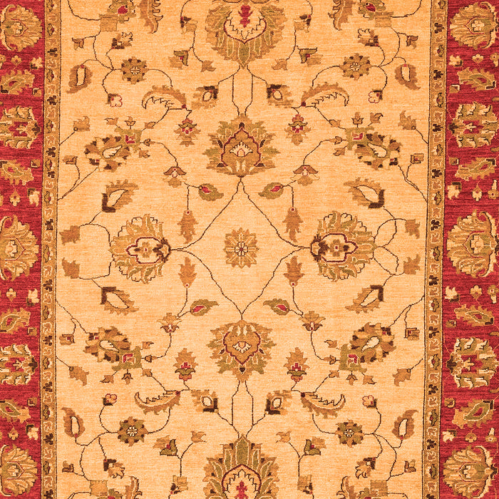 Machine Washable Abstract Orange Modern Area Rugs, wshabs3035org