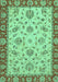 Machine Washable Abstract Turquoise Modern Area Rugs, wshabs3035turq