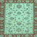 Square Abstract Light Blue Modern Rug, abs3035lblu