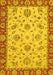 Machine Washable Abstract Yellow Modern Rug, wshabs3035yw