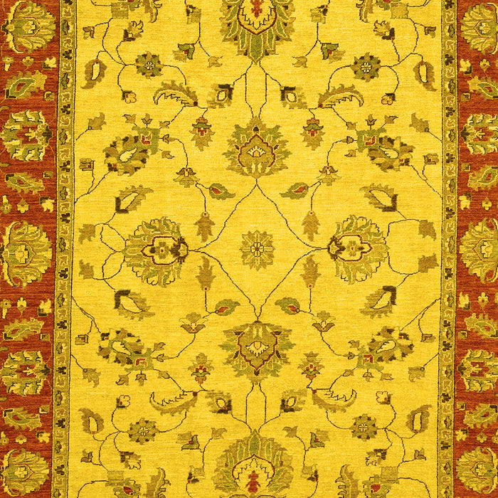 Machine Washable Abstract Yellow Modern Rug, wshabs3035yw