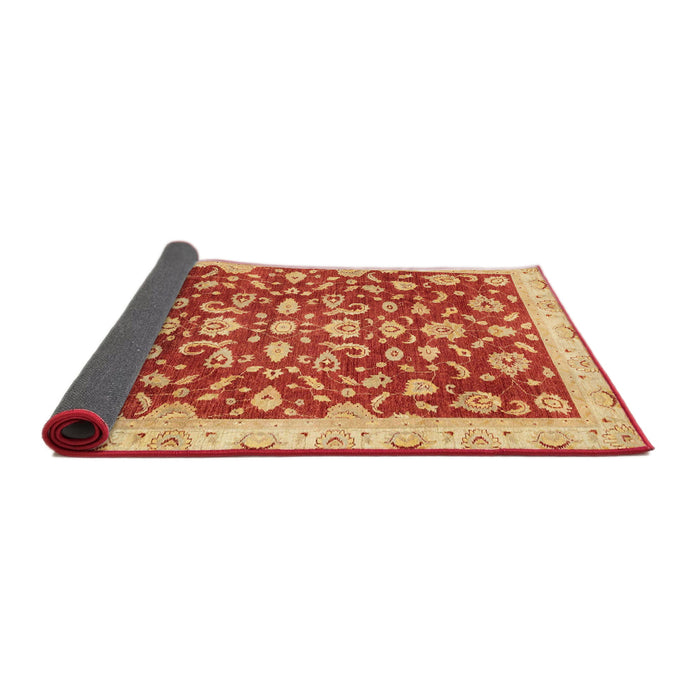 Sideview of Abstract Neon Red Oriental Rug, abs3036