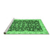 Sideview of Machine Washable Oriental Emerald Green Traditional Area Rugs, wshabs3036emgrn