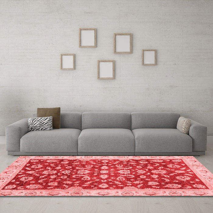Traditional Red Washable Rugs