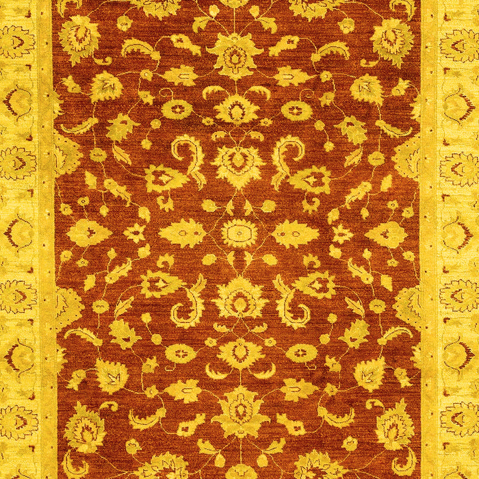 Oriental Yellow Traditional Rug, abs3036yw