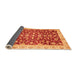 Sideview of Oriental Orange Traditional Rug, abs3036org