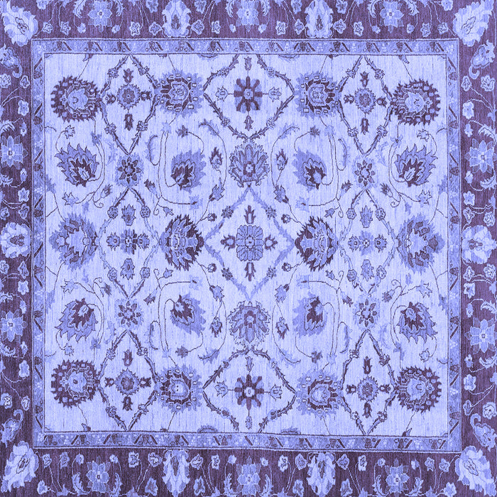 Square Oriental Blue Traditional Rug, abs3037blu