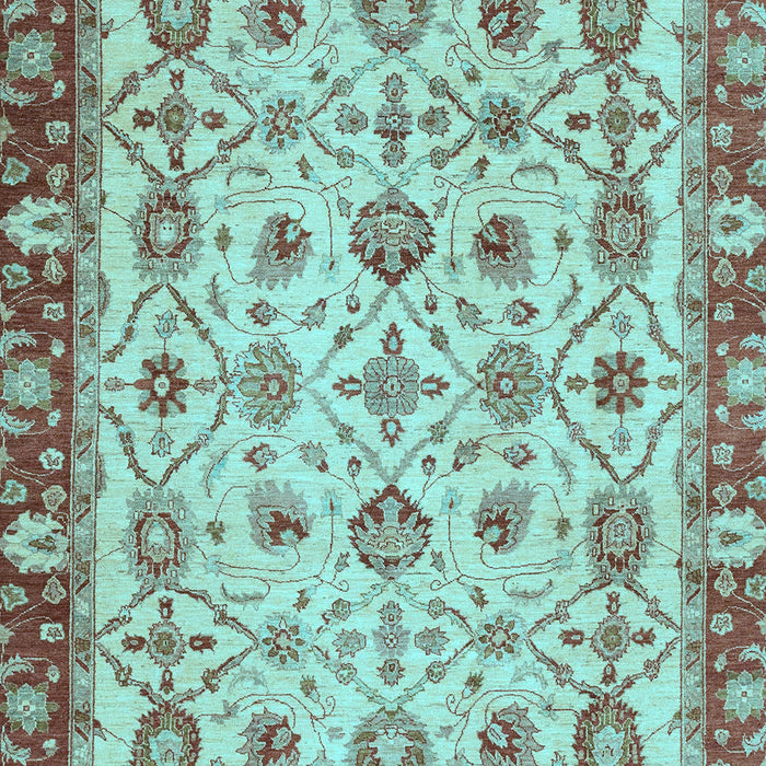 Oriental Light Blue Traditional Rug, abs3037lblu
