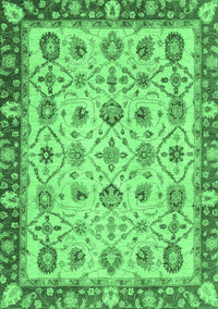 Oriental Emerald Green Traditional Rug, abs3037emgrn