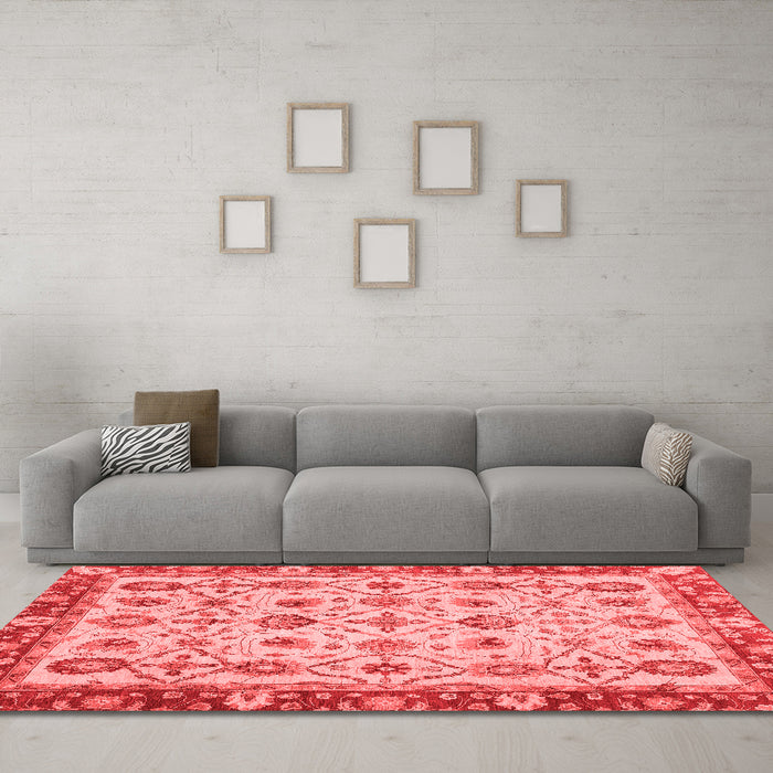 Traditional Red Washable Rugs