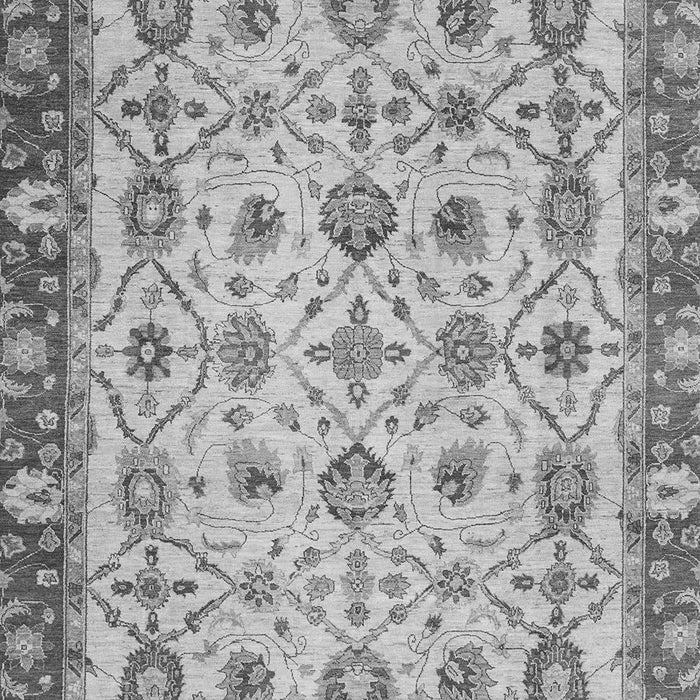 Machine Washable Oriental Gray Traditional Rug, wshabs3037gry