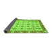 Sideview of Oriental Green Traditional Rug, abs3037grn